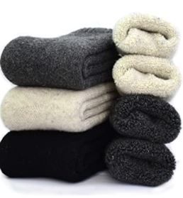 Photo 1 of YZKKE 3Pack Mens Super Thick Wool Warm Socks - Soft Comfort Casual Crew Winter Socks Size 6-11