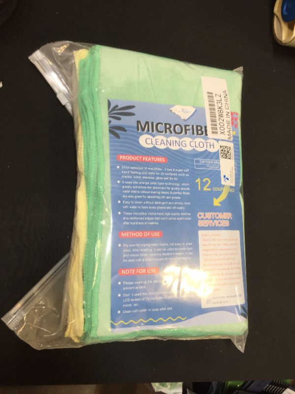 Photo 1 of 12 PACK -  MICROFIBER CLEANING CLOTHS