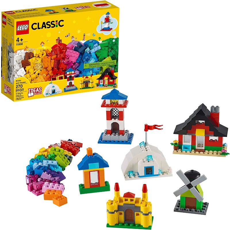 Photo 1 of LEGO Classic Bricks and Houses 11008 Kids’ Building Toy Starter Set with Fun Builds to Stimulate Young Minds (270 Pieces)