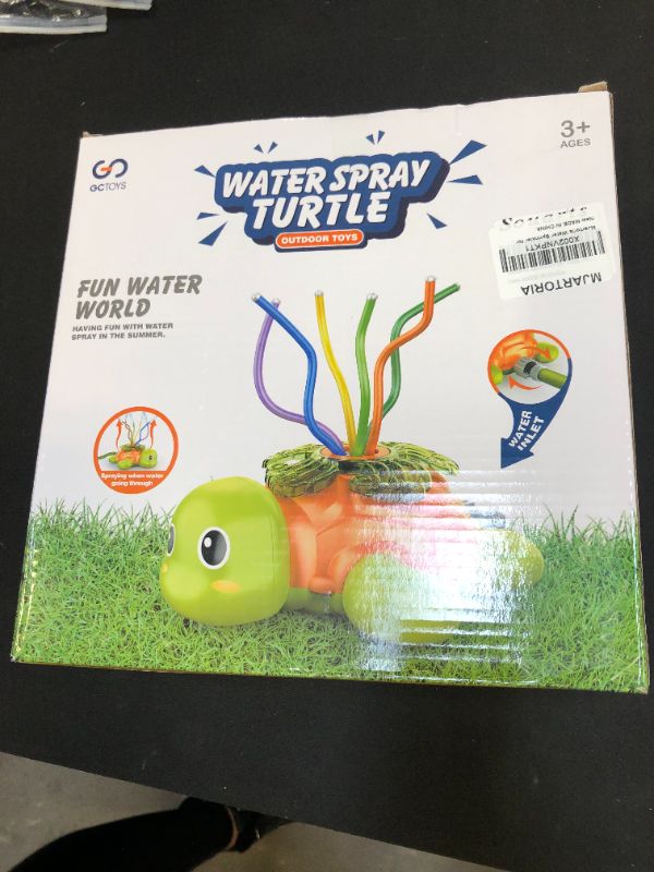 Photo 1 of MJartoria Water Sprinkler for Kids, Turtle Spray Sprinklers for Toddlers Wiggle Tubes Outdoor Play for Summer Fun Toys Splashing Water Toys Gifts for Outside Backyard Garden