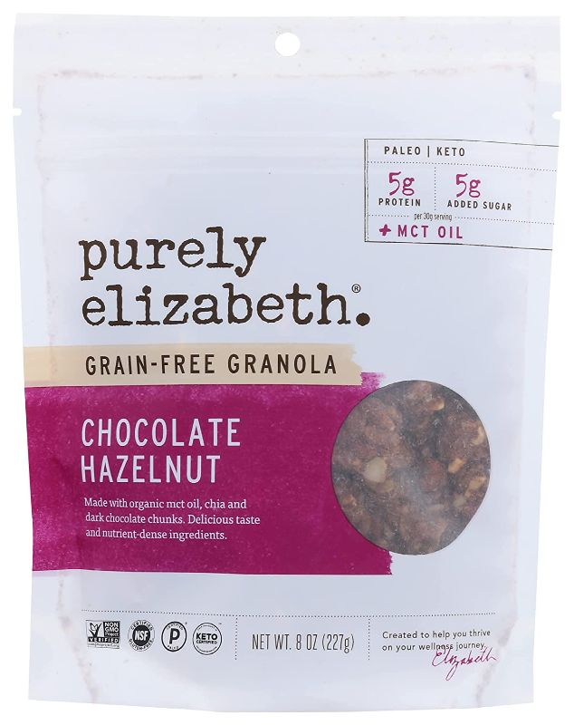 Photo 1 of 3 PACK - Purely Elizabeth, Granola MCT Chocolate Hazelnut, 12 Ounce
EXP 3/30/22