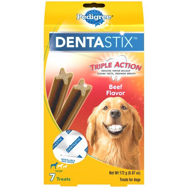 Photo 1 of 7 PACK -Pedigree Dentastix Large Dental Dog Treats, Beef Flavor, 6.07 Oz. Pack (7 Treats)
EXP 03/2022