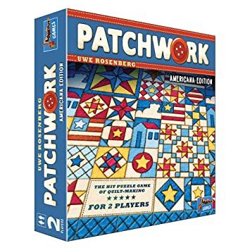 Photo 1 of 
Patchwork Board Game Americana Edition | Strategy Game | Puzzle Game | Family Board Game for Kids and Adults | Ages 8 and up | 2 Players | Average Playtime 30 Minutes | Made by Lookout Games factory sealed 