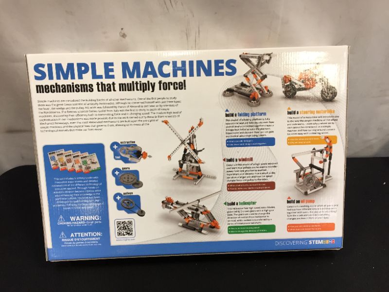 Photo 3 of ***Brand New Factory Sealed***Engino Discovering Stem Simple Machines Mechanisms That Multiply Force | 60 | |
