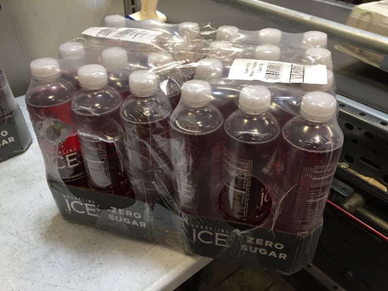 Photo 2 of 2x Sparkling ICE, Black Raspberry Sparkling Water, Zero Sugar Flavored Water, with Vitamins and Antioxidants, Low Calorie Beverage, 17 fl oz Bottles (Pack of 12)
Best Before: March 03, 2022