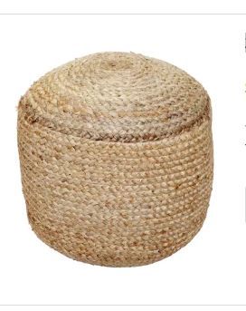 Photo 1 of 20" Woven Jute Pouf
