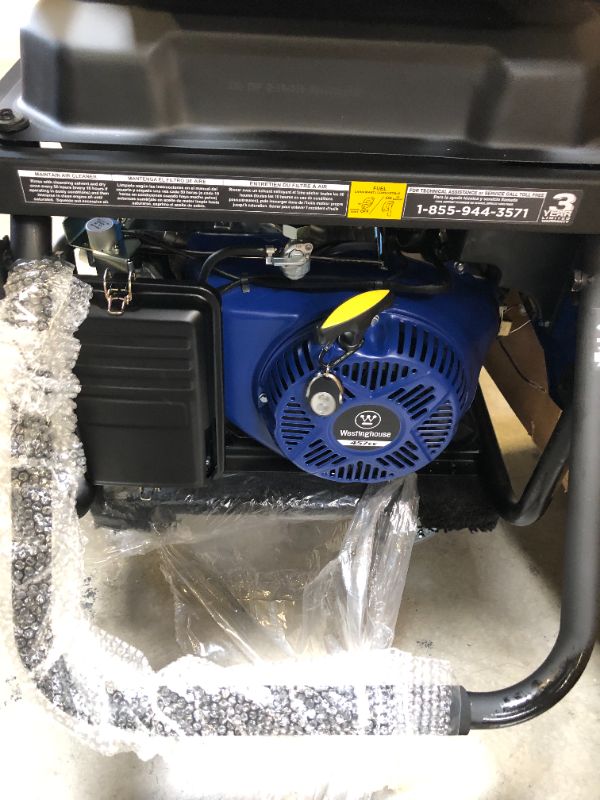 Photo 8 of Westinghouse Outdoor Power Equipment WGen9500 Heavy Duty Portable Generator 9500 Rated 12500 Peak Watts, Gas Powered, Electric Start, Transfer Switch & RV Ready, CARB Compliant
