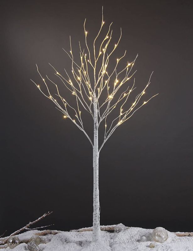 Photo 1 of 6' 72l led birch tree 