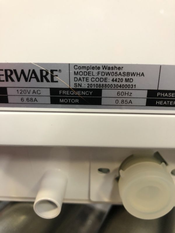 Photo 2 of Farberware Professional Portable Dishwasher White