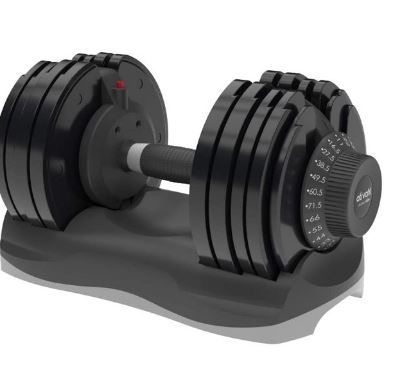 Photo 1 of Ativafit Adjustable Dumbbell 71.5 Pound Fitness Dial Dumbbell with Handle and Weight Plate for Home Gym - 1 Piece
