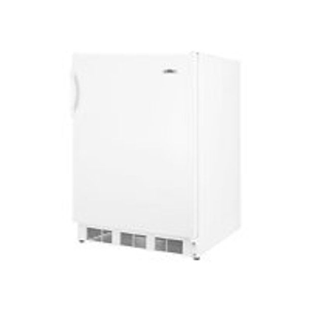 Photo 1 of Summit CT66J - Refrigerator with freezer compartment - freestanding - width: 23.6 in - depth: 23.5 in - height: 33.3 in - 5.1 cu. ft - undercounter - white
(( OPEN BOX ))
** HAS STAINS FROM SITTING **