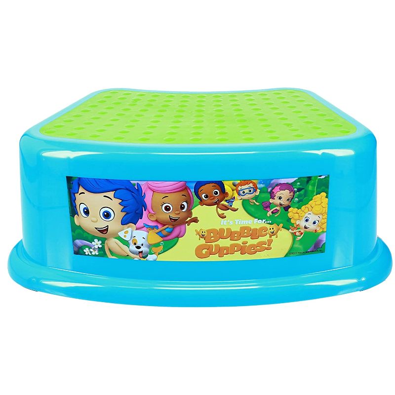 Photo 1 of Ginsey Nickelodeon Bubble Guppies Step Stool
Nickelodeon Bubble Guppies Soft Potty Seat for Toilet Training Kids, Green and Blue, Standard

