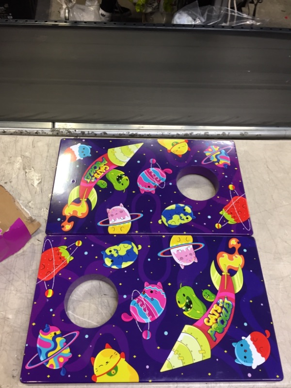 Photo 1 of Cats vs Pickles - Cornhole Bean Bag Toss Game - All Exclusive Characters! - Play Team Cats - Clownie, Corny Cat & Sorghum vs Team Pickles - Buckee, Cuke, & Clyde
