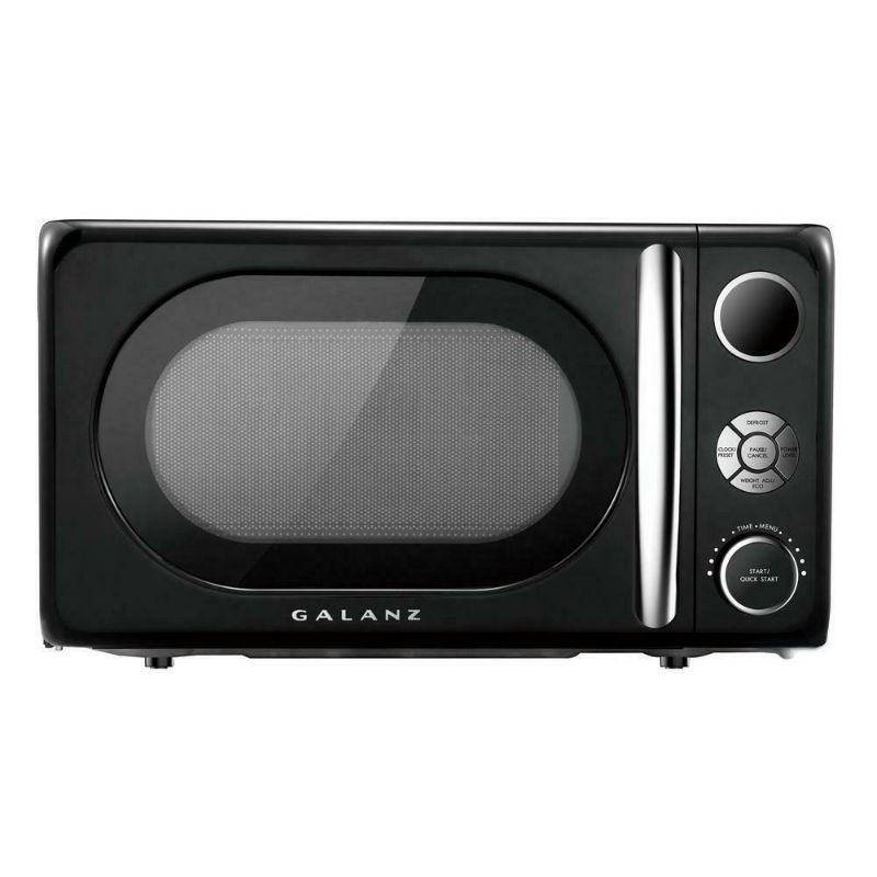 Photo 1 of 0.7 Cu. ft. Retro Countertop Microwave Oven 700 Watts Modern Auto-Touch Control
