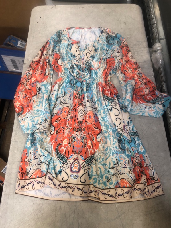 Photo 1 of Generic Multicolored Long Sleeve Dress. Small