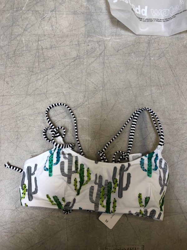 Photo 2 of Cactus Lover Strappy Bikini Top. Medium
