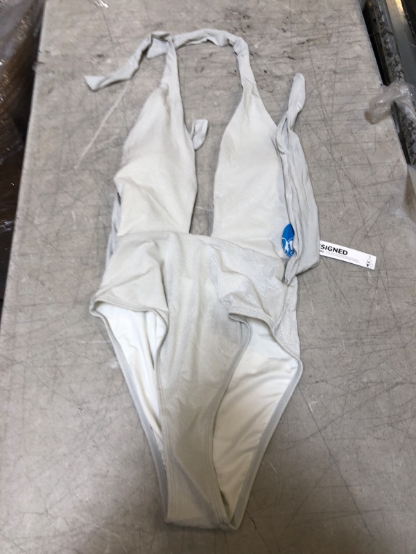 Photo 1 of Generic Silver One Piece Swimsuit. Small