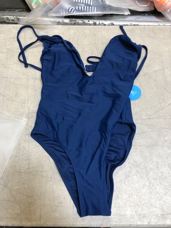 Photo 1 of Generic Blue One Piece Swimsuit. XS