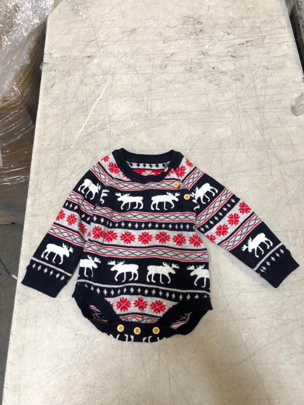 Photo 1 of Generic Baby Christmas Sweater Onesie. Size 70