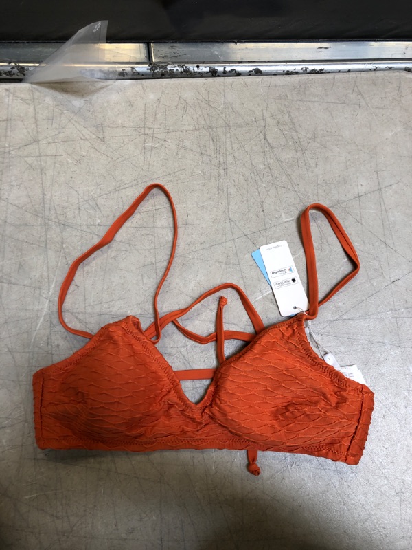 Photo 2 of Eloise Textured Halter Bikini Top Large
