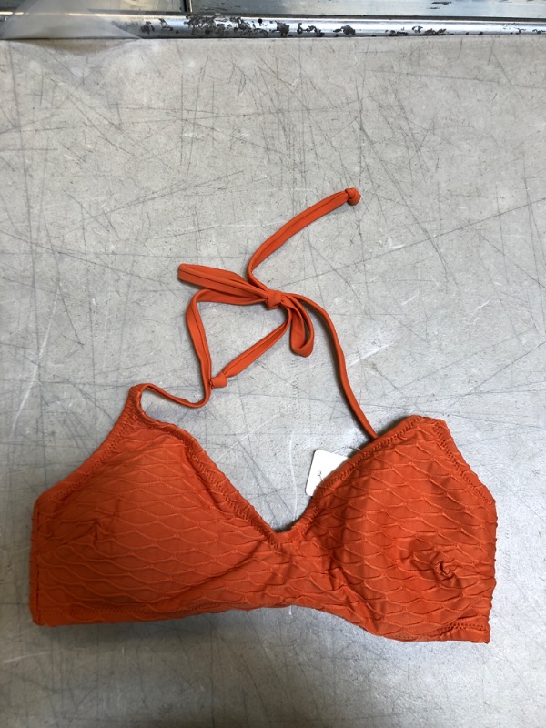 Photo 2 of Eloise Textured Halter Bikini Top Large
