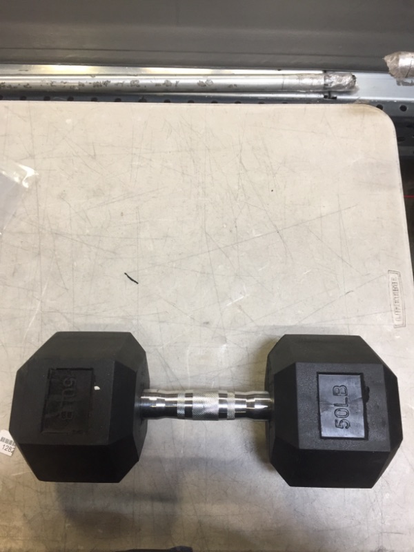 Photo 1 of Generic Black 50lb Dumbbell