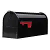 Photo 1 of Elite Black, Medium, Steel, Post Mount Mailbox.
