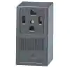 Photo 1 of 30 Amp Single Surface Mounted Single Outlet, Black
