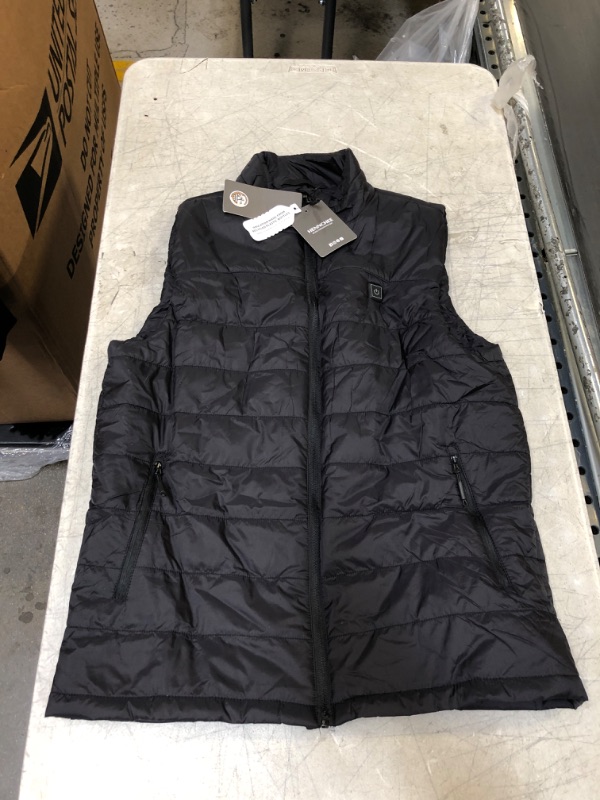 Photo 1 of Generic Black Sleeveless Waterproof Jacket Vest with Heater Large