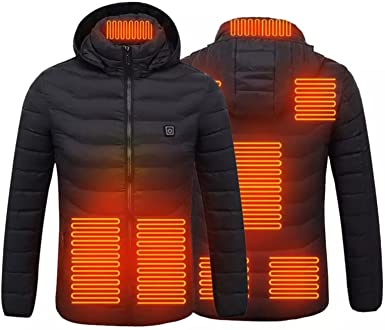 Photo 1 of Heated Jackets for Women Winter Warm Slim Fit Heated Clothing Lightweight Full-Zip Smart Electric Heating Coat, XL
