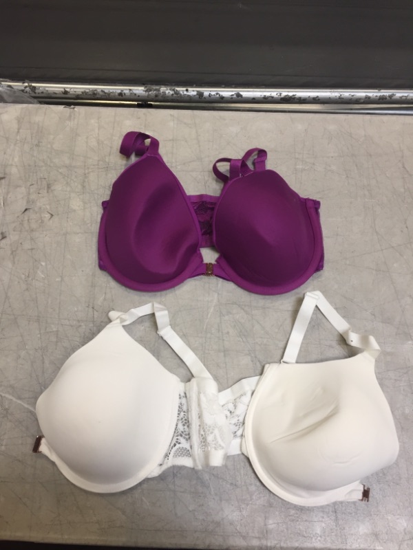 Photo 1 of Generic Purple and White Bra, 34DD