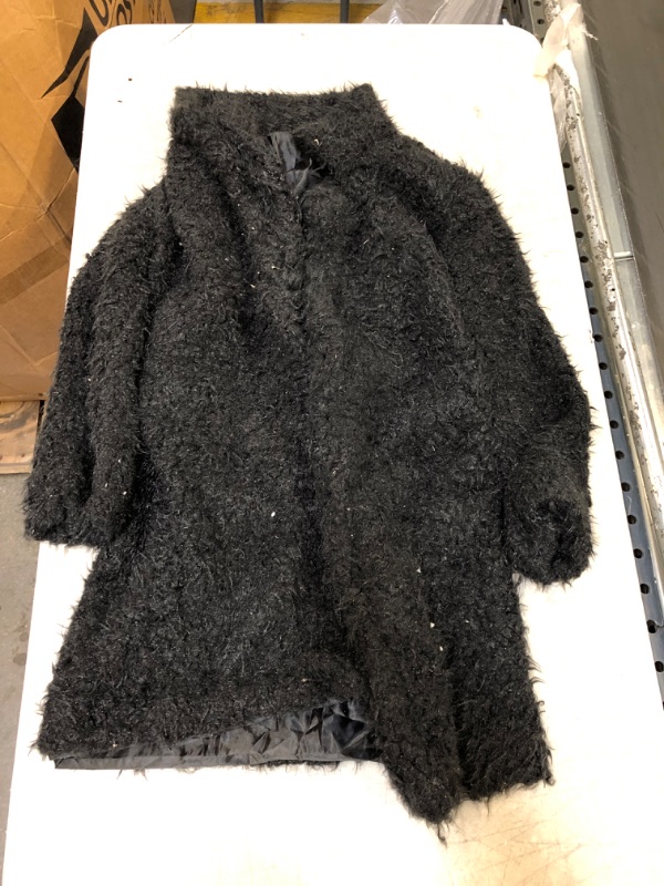 Photo 1 of Generic Black Faux Fur Cover Up, Medium