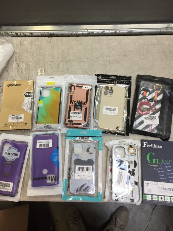 Photo 1 of 10 pack of phone cases various phone types and sizes