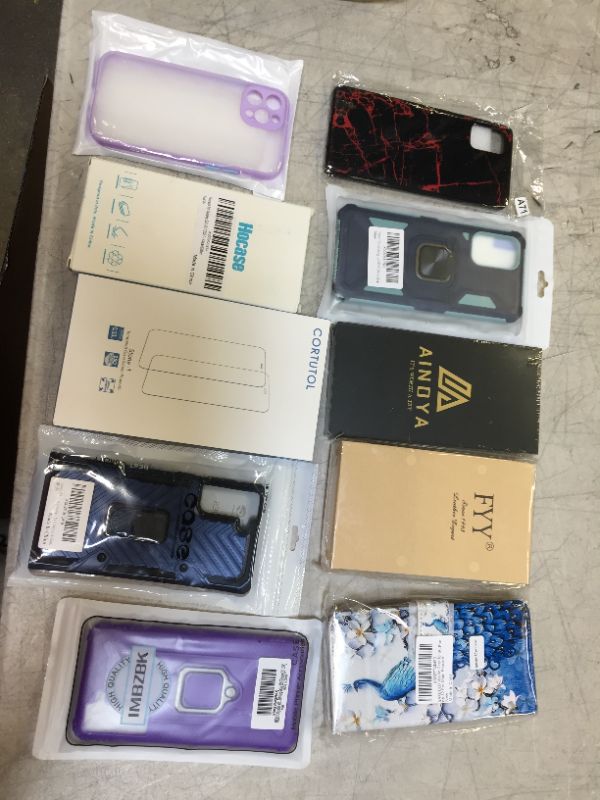 Photo 1 of 10 pack of phone cases and screen protectors various phone sizes and types