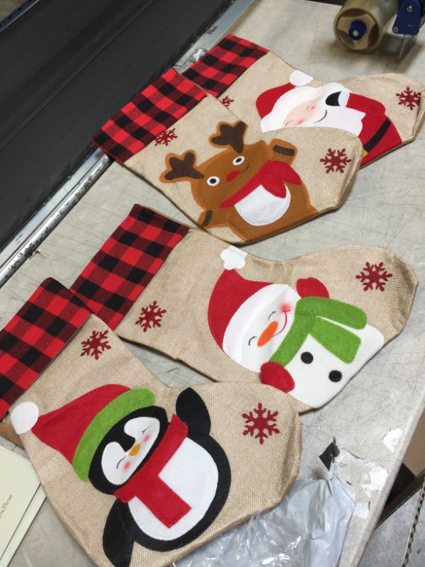Photo 1 of 4 pack of christmas stockings