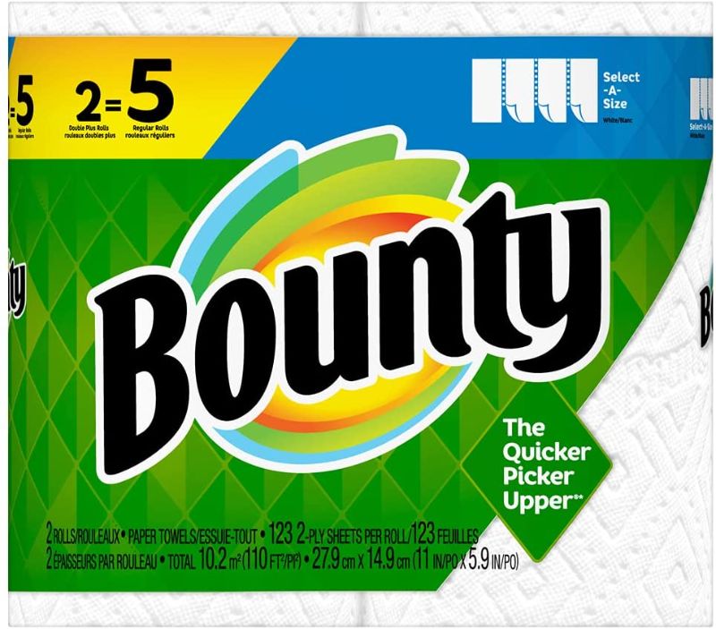 Photo 1 of Bounty Select-A-Size Paper Towels, White, 4 ROLLS