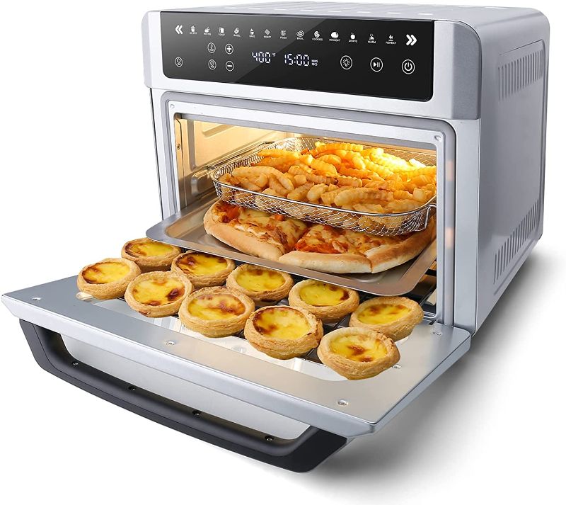 Photo 1 of Gevi Air Fryer Toaster Oven Combo, Large Digital LED Screen Convection Oven with Rotisserie and Dehydrator, Extra Large Capacity Countertop Oven with Online Recipes
