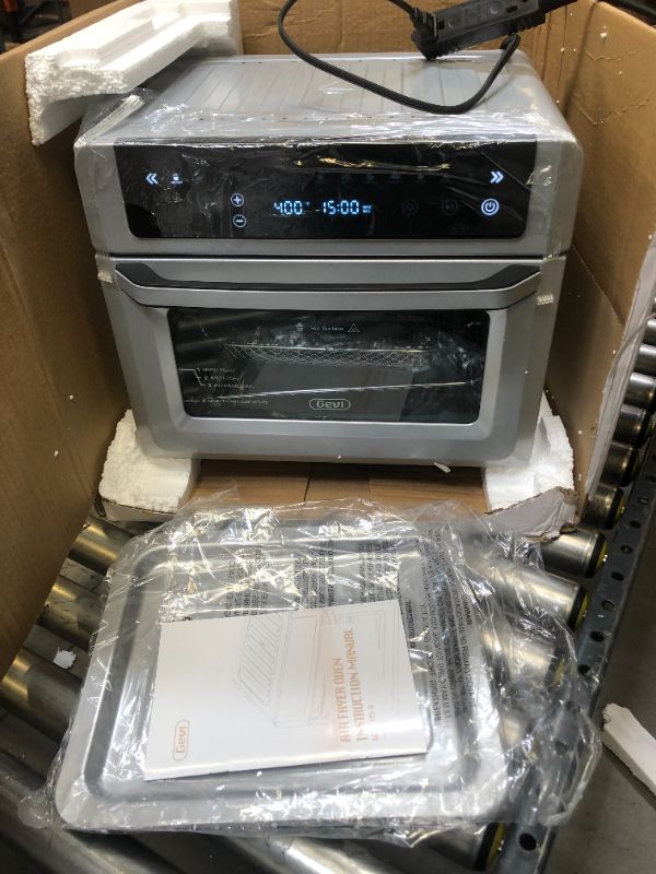 Photo 2 of Gevi Air Fryer Toaster Oven Combo, Large Digital LED Screen Convection Oven with Rotisserie and Dehydrator, Extra Large Capacity Countertop Oven with Online Recipes
