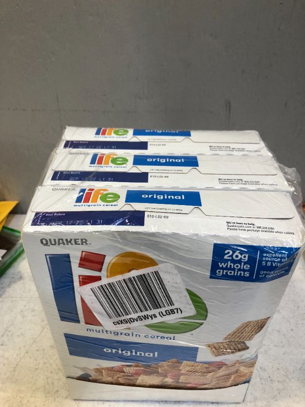 Photo 1 of 3 boxes of life original cereal 