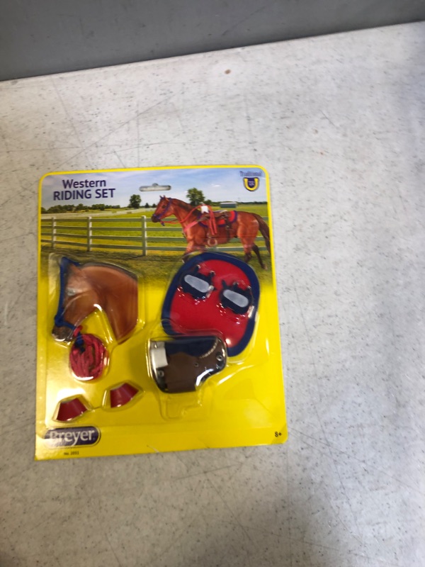 Photo 2 of Breyer Traditional Western Riding Set Toy Accessory in Hot Colors
