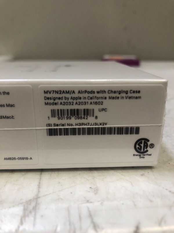 Photo 3 of Apple - AirPods with Charging Case (2nd generation) - White --- FACTORY SEALED