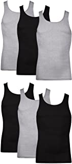 Photo 1 of Hanes Men's Soft and Breathable Tank Assorted 6-Pack M