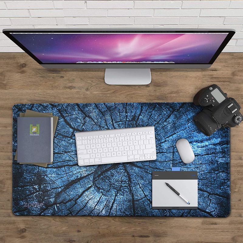 Photo 1 of Mouse Pad, Zpose Gaming Mouse Pad, Big Mousepad, Extended Mouse Pads, Large Mouse Pad, Mouse Pad Gaming, Desk Pad with Non-Slip Base, Mouse Pad Large for Home Office Gaming Work, 31.5x15.7x0.12inch
