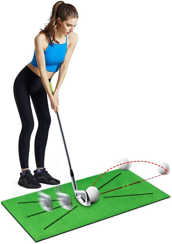 Photo 1 of Golf Hitting Mat, Foldable for Driving Chipping and Putting Golf Practice and Training , Backyard Practice Putting Green Training Aids Indoor | Outdoor
