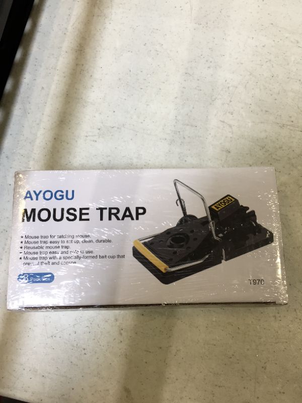 Photo 1 of AYOGU Mouse Traps Indoor, Mice Trap That Work, Mouse Trap for House, Effective Easy Setup and Reusable Mouse Catcher Trap, 8 Pack