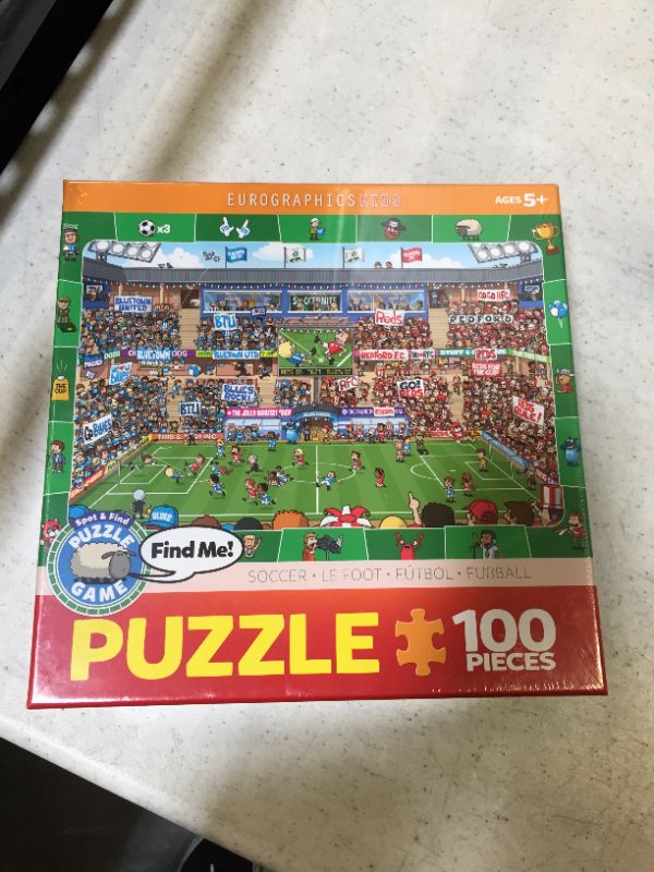 Photo 3 of EuroGraphics Soccer Spot & Find 100 Piece Puzzle
