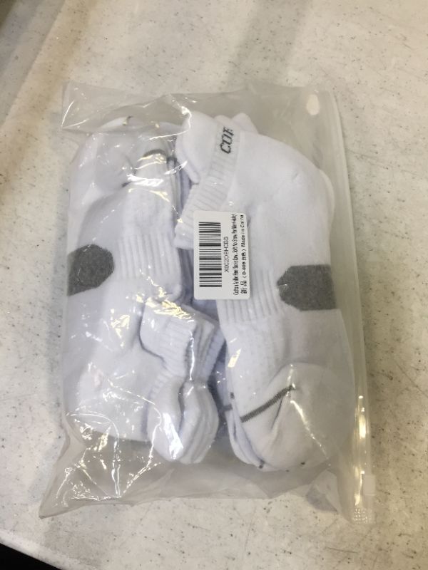 Photo 2 of CORLAP ANKLE STHLETIC RUNNING SOCKS 6 PCK WHITE