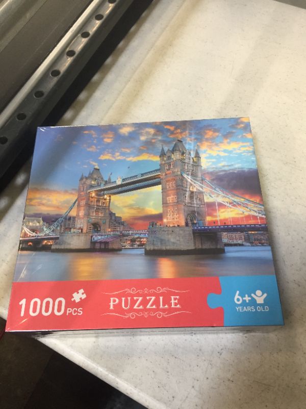 Photo 2 of Garlictoys Jigsaw Puzzles 1000 Pieces for Adults Tower Bridge para adultos Challenging Magical Youth Friends Family Fun Game Toy Gift
