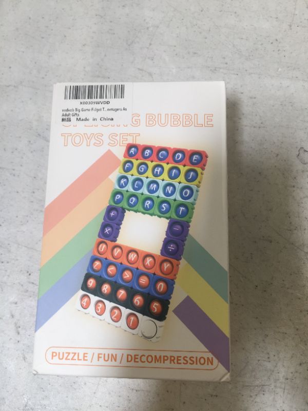 Photo 3 of 
44Pcs Big Fidget Blocks, vodvob Push Pop Bubble Fidget Sensory Toy, Simple Dimple Building Blocks Decompression Autism Toys for Kids, Children and Teenagers
