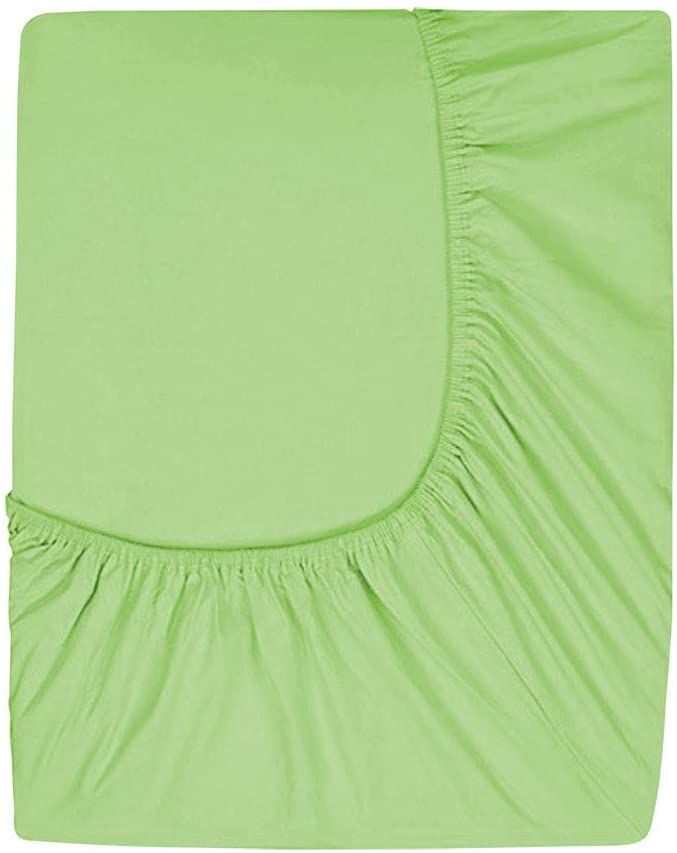 Photo 1 of Comfy Basics Prime Deep Pocket Fitted Sheet - Brushed Velvety Microfiber - Breathable, Extra Soft and Comfortable - Winkle, Fade, Stain Resistant (Lime, King)
